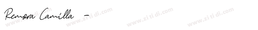 Remora Camilla脚本字体转换